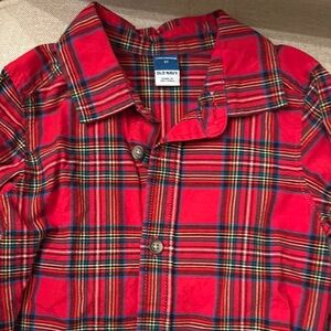 Old Navy Red Plaid Shirt
